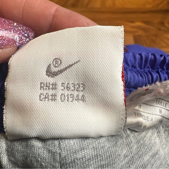 Nike Vintage 90s Gray Tag Windpants Track Pants Ankle Zip lined Purple M - Picture 6 of 10